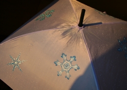 Originální dárky pro děti - deštník vločky